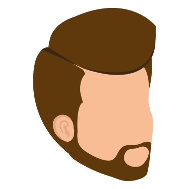 genç adam baş avatar karakter