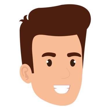 genç adam baş avatar karakter