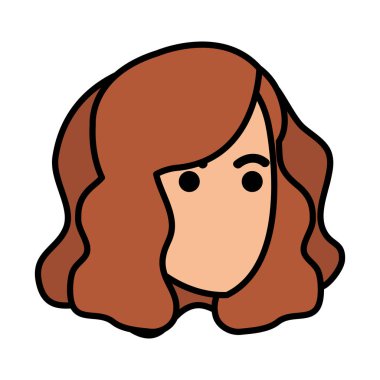 güzel bir kadın baş avatar karakter