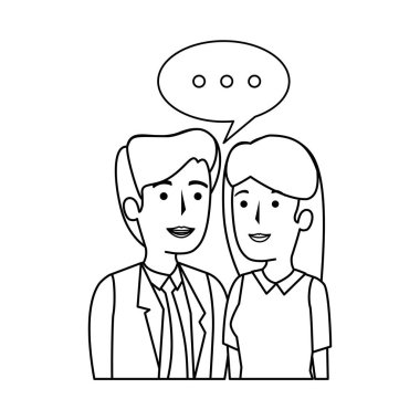 iş çift avatarlar karakter konuşuyor