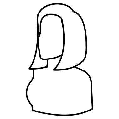 güzel ve genç kadın gömleksiz karakter