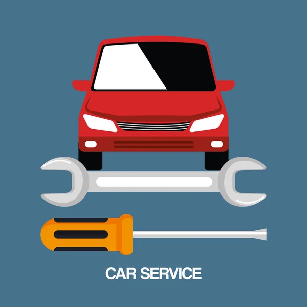 Mechanic car service icons — Stock Vector