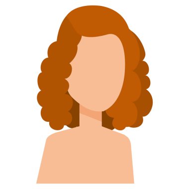 güzel ve genç kadın gömleksiz karakter