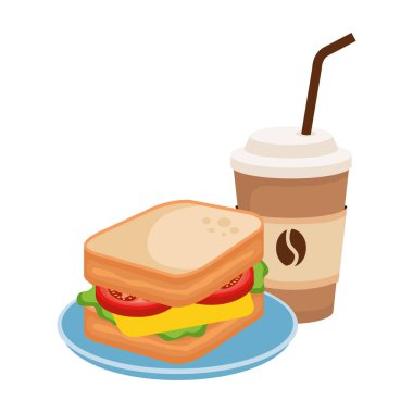 lezzetli breakfast menü simgeleri