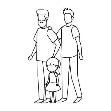 kızı ile gay çift