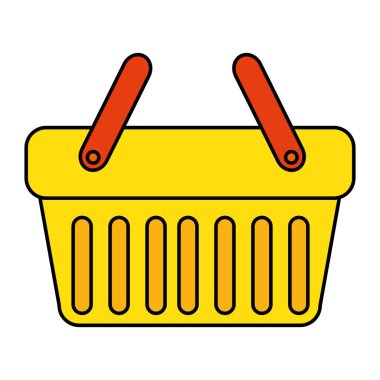 alışveriş sepeti izole simgesi