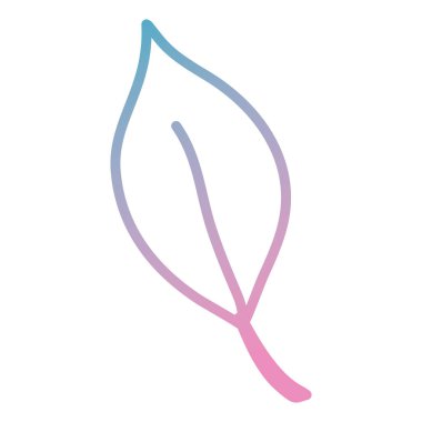 yaprak tek dekoratif simge