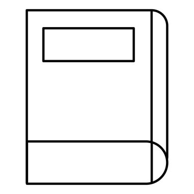 kitap okul izole simgesi