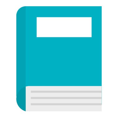 kitap okul izole simgesi