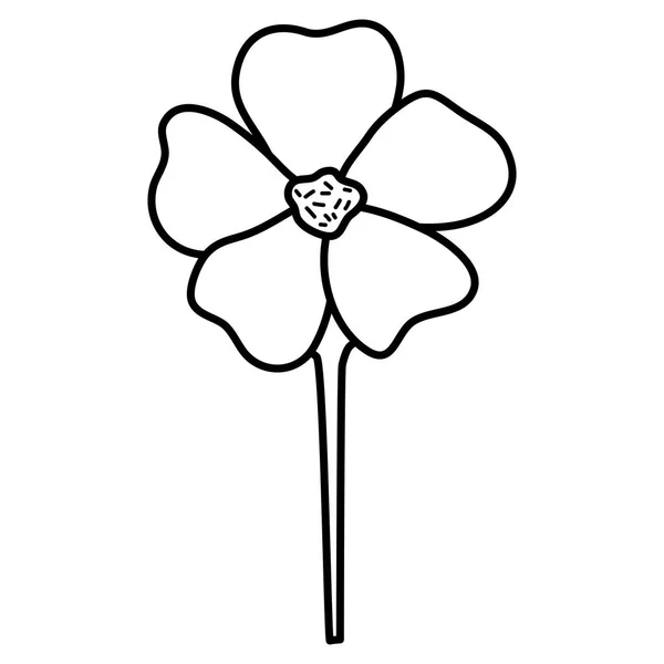 Schöne Blume dekorative Symbol — Stockvektor