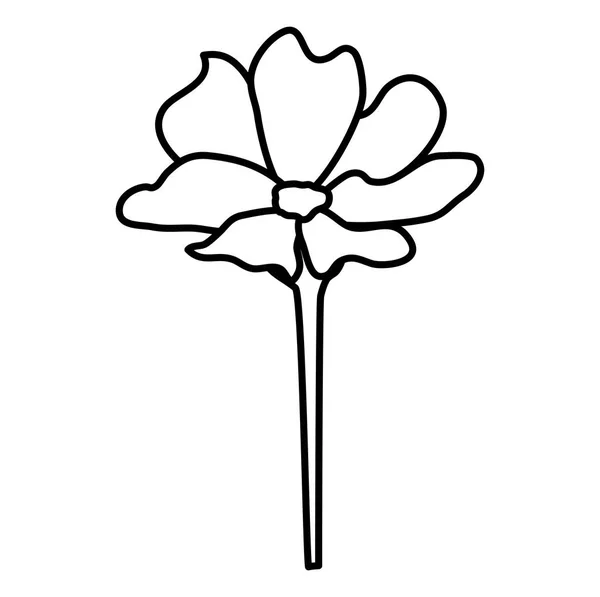 아름 다운 꽃 장식 아이콘 — 스톡 벡터