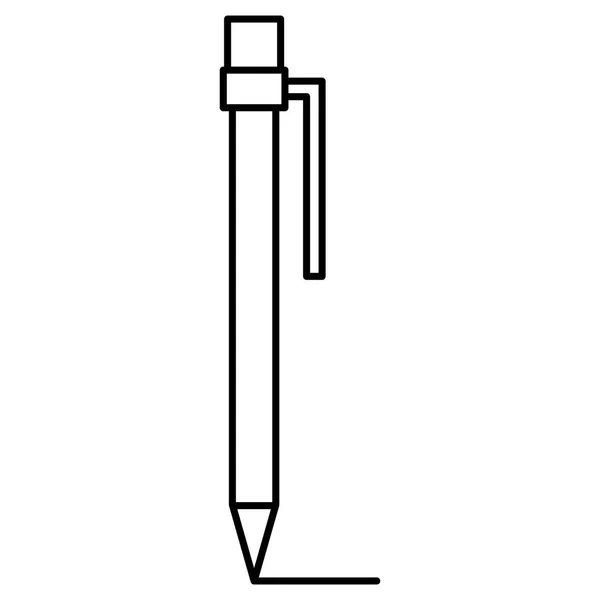 Pluma escritor aislado icono — Archivo Imágenes Vectoriales