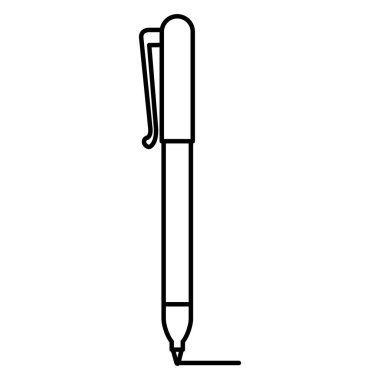 kalem Yazar izole simgesi