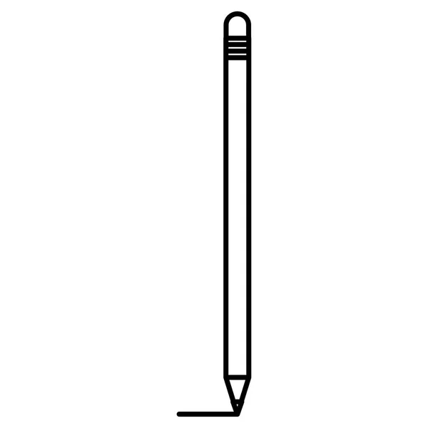 Icona isolata di grafite a matita — Vettoriale Stock