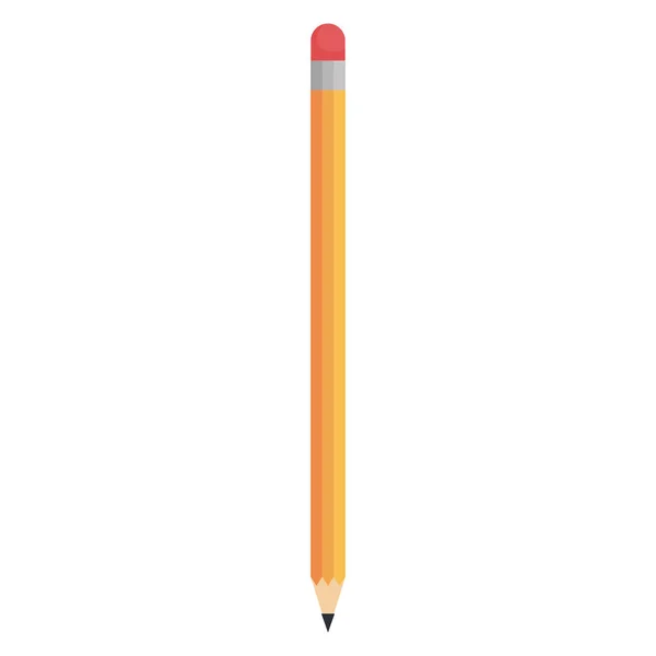 Crayon graphite icône isolée — Image vectorielle