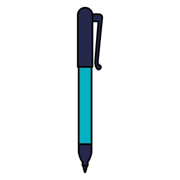 Pen writer isolated icon — Stock Vector