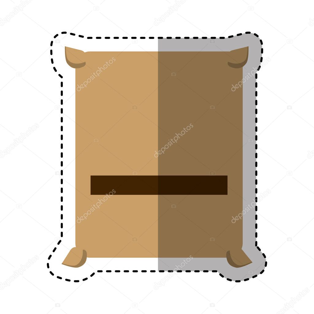 concrete bag isolated icon