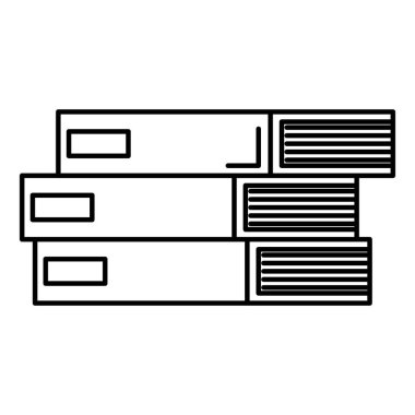 Kitaplar okul kazık simgesi