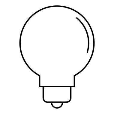 Ampul Işık izole simgesi