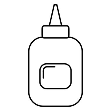 tutkal şişesi izole simgesi