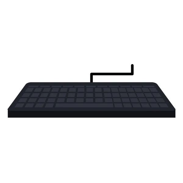 Изолированный значок клавиатуры — стоковый вектор
