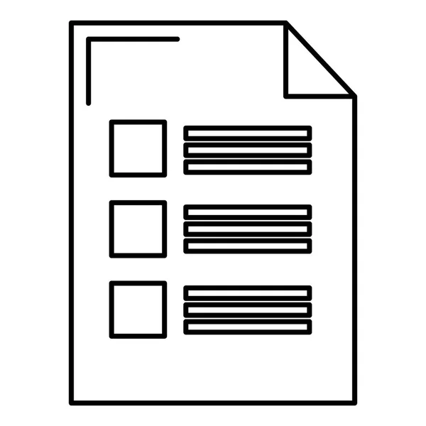 Паперовий документ ізольована піктограма — стоковий вектор