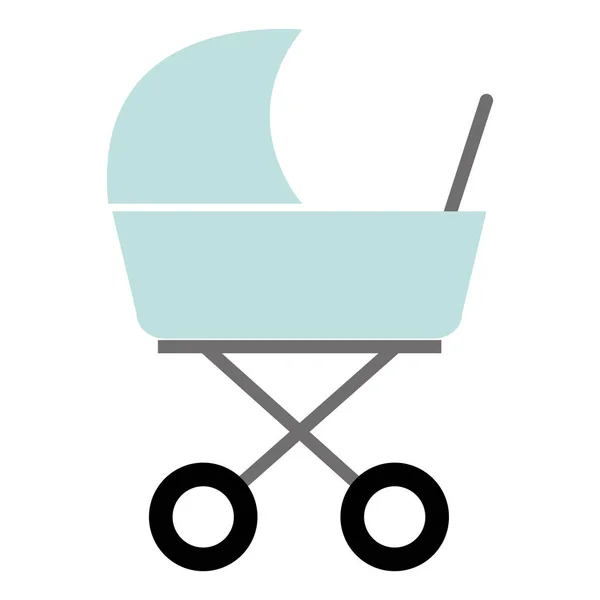 Baby Cart isolierte Ikone — Stockvektor