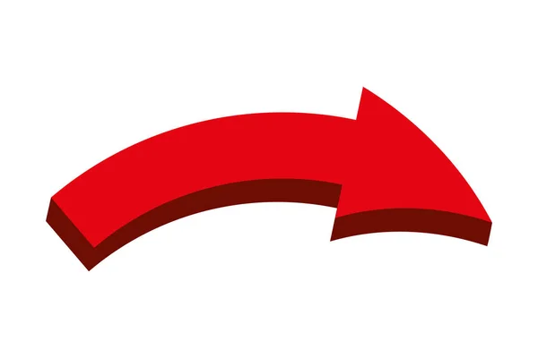 Arrow signal isolated icon — Stock Vector