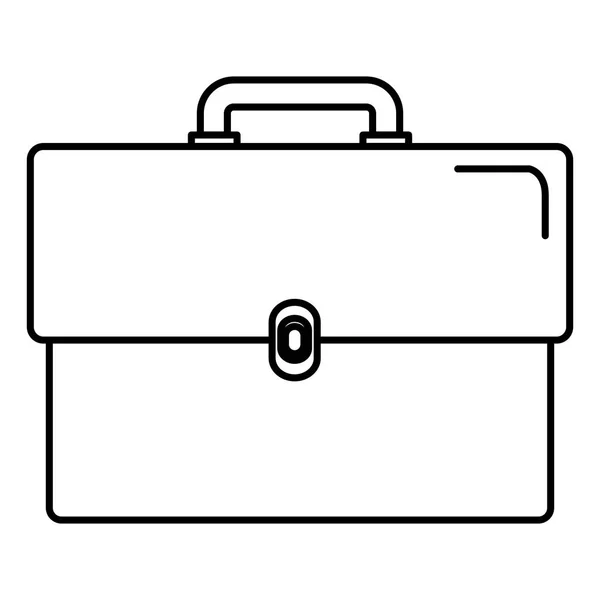 Portfolio briefcase isolated icon — Stock Vector