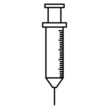 tıbbi enjeksiyon izole simgesi