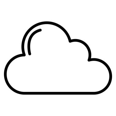 bulut gökyüzü izole simgesi