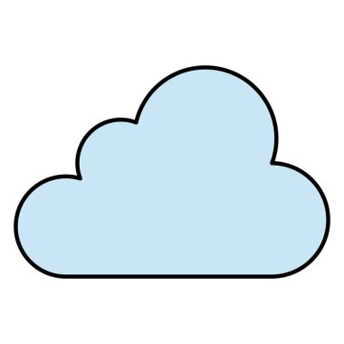 bulut gökyüzü izole simgesi