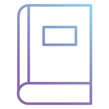 kitap okul izole simgesi