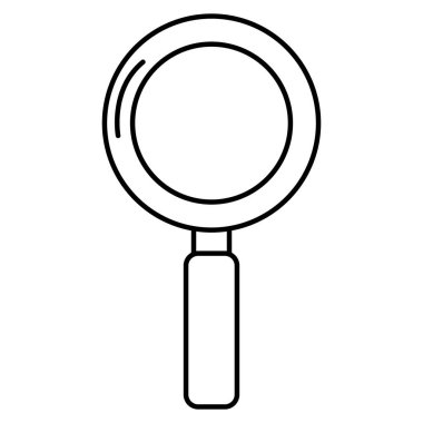 Büyüteç izole simgesini