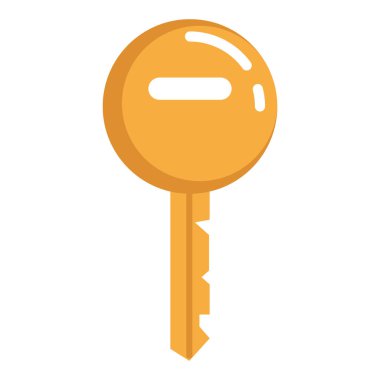 anahtar kapı izole simgesi