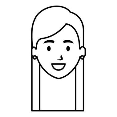 güzel bir kadın baş avatar karakter