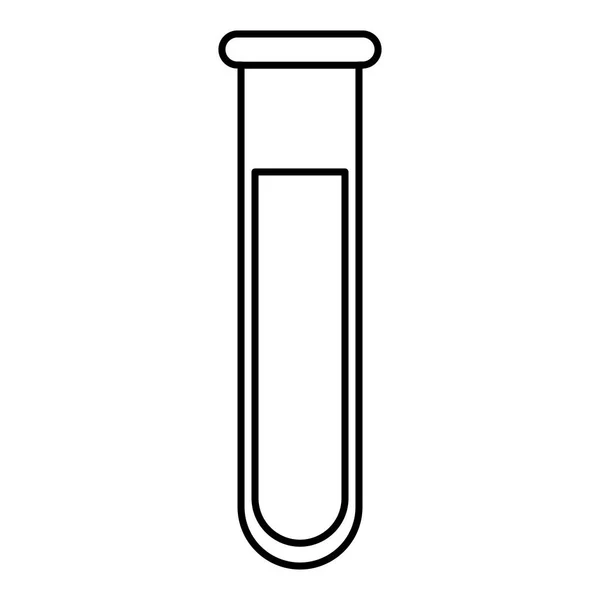 Ikona na białym tle test Tube — Wektor stockowy