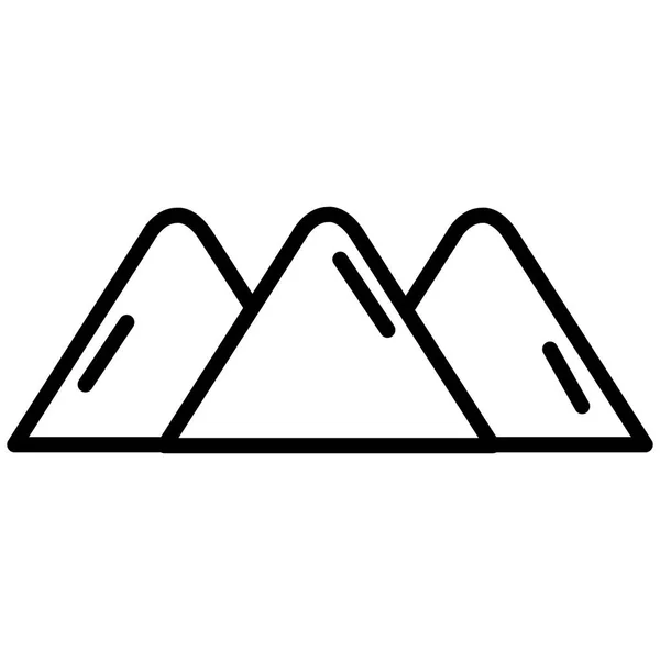 Berglandschaft Ikone — Stockvektor