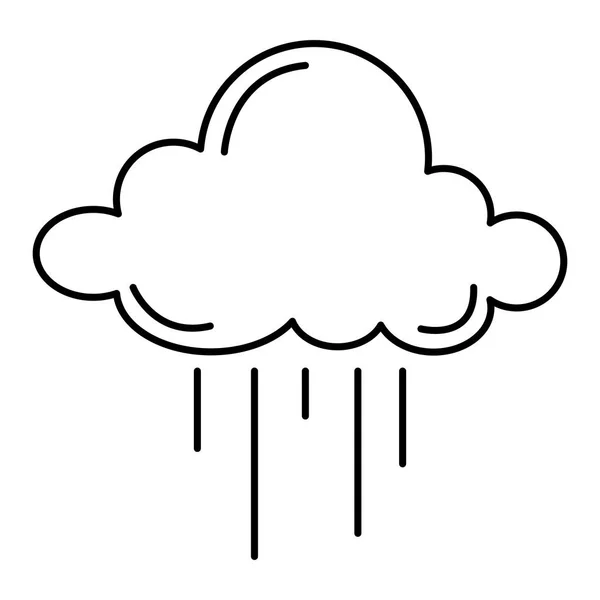 Ciel nuageux avec gouttes de pluie — Image vectorielle