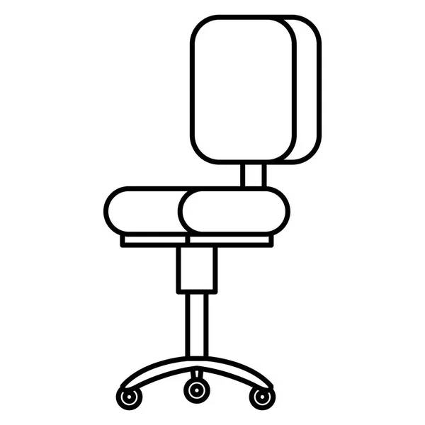 Irodai szék elszigetelt ikon — Stock Vector