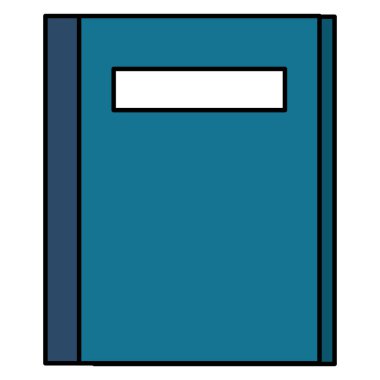 metin kitap izole simgesi