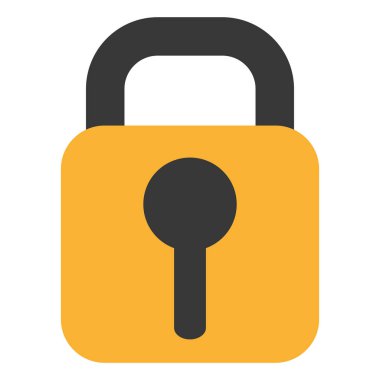 güvenli güvenli asma kilit simgesi