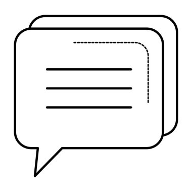 konuşma balonu ileti simgesi