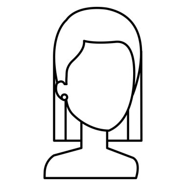 güzel ve genç kadın gömleksiz karakter