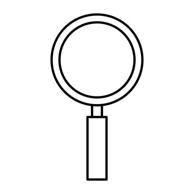 Büyüteç izole simgesini