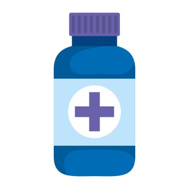 şişe ilaç izole simgesi