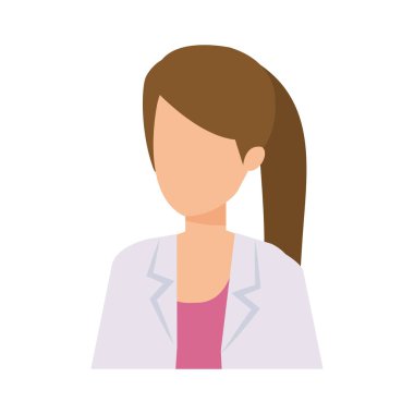 profesyonel kadın doktor karakter