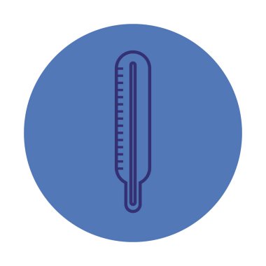 termometre tıbbi izole simgesi