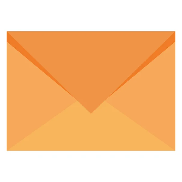 Geïsoleerde postpictogram envelop — Stockvector