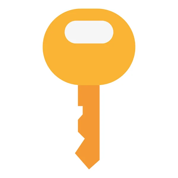 Porte clé icône isolée — Image vectorielle